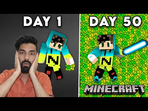 I SPENT 50 DAY INSIDE AN XP FARM - MINECRAFT SURVIVAL GAMEPLAY HINDI #80