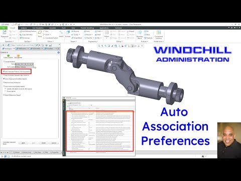 PTC Windchill PDMLink - CAD Administration | Auto Associate Preferences
