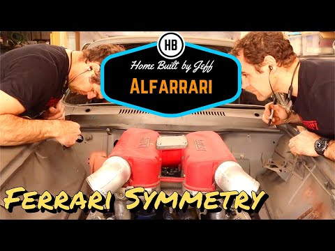 Symmetrical Ferrari engine bay - Ferrari engined Alfa 105 Alfarrari build part 102