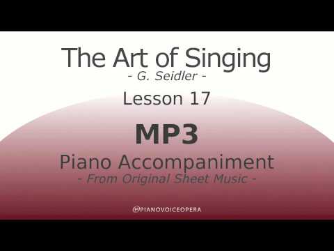 Seidler, The Art of Singing Piano Accompaniment Lesson 17