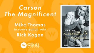 Carson the Magnificent - co-author Mike Thomas with Rick Kogan at the AWM