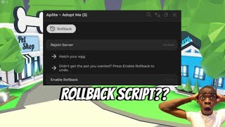 OP! 🔥 ADOPT ME DATA ROLLBACK SCRIPT