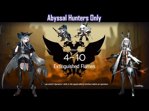 [Arknights] 4-10 Skadi vs FrostNova ft. Abyssal Hunters (Skadi/Gladiia/Specter/Andreana)