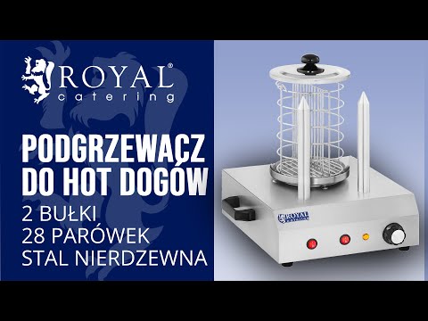 Video - Outlet Podgrzewacz do hot dogów - 2 bułki - 28 parówek