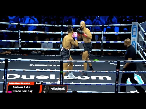 *REAL* Andrew Tate vs. Chase DeMoor Full Fight Highlights | Misfits Boxing