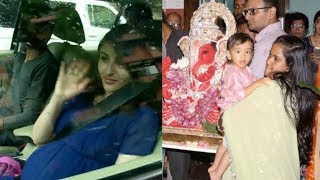 Pregnant Soha Ali Khan Visits Arpita Khan Sharma's Ganpati At Residence