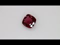 Red Tourmaline, cushion cut, 3.85 ct Video 1