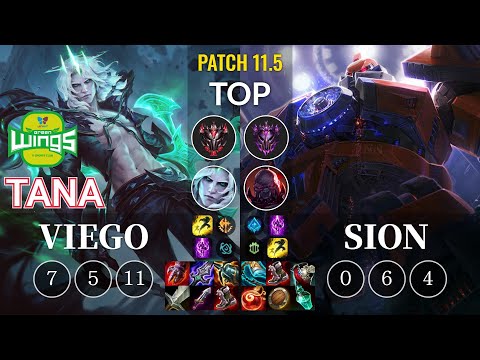 JAG TaNa Viego vs Sion Top - KR Patch 11.5