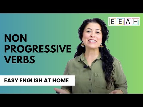 Intermediate English #13: Non Progressive Verbs | Easy English at Home