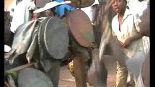 Dancing kids and drummer boy, Cameroon