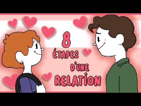 Les 8 étapes d'une RELATION ROMANTIQUE