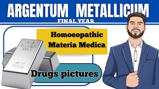 Argentum metalicum ||drug picture ||Homoeopathic materia Medica||remedies|notes@Homoeopathywala 🩺