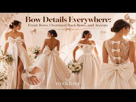  Top Bridal Trend 2026: Bow Details Everywhere! Front, Back & Accent Styles You’ll Love ????