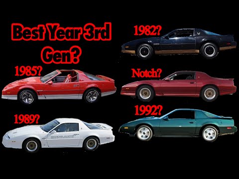 What Year Was The Best 3rd Gen Firebird / Camaro? 1982-1992
