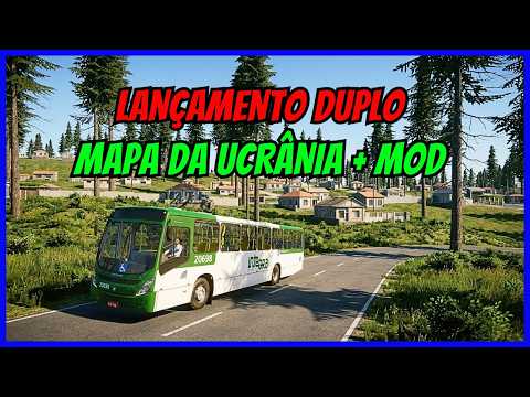 🔴Gameplay Novo Mod Mapa Rural Poltava Sul Ukraine Dirt da Ucrânia | Proton Bus Simulator | PBSU
