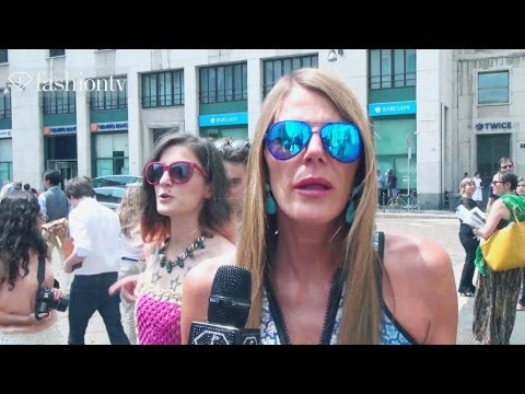 Anna Dello Russo, Jacob Morton at Salvatore Ferragamo Men Spring/Summer 2013 | Milan Men | FashionTV