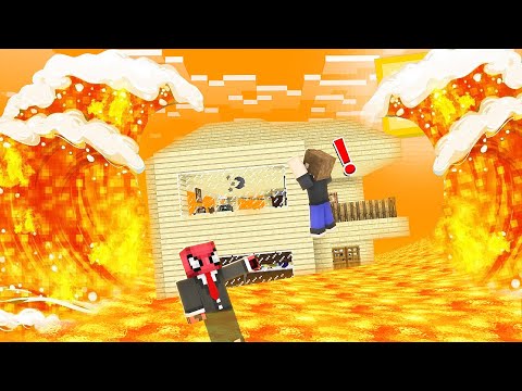 LAV TSUNAMİ VS EV! 🌊 - Minecraft