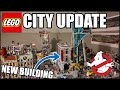 LEGO City Update Placing The Ghostbusters Firehouse HQ