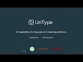 UnType AI workspace for educators, content teams and e-learning platforms