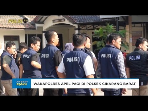 WAKAPOLRES BEKASI PIMPIN APEL DI MAPOLSEK CIKARANG, PASTIKAN KESIAPAN ANGGOTA