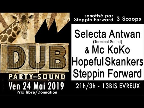 Selecta Antwan - Mc KoKo - Steppin Forward Hi-Fi DUB Party Sound 24/05/2019 13Bis Evreux