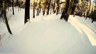 preview picture of video 'Skiing WormWood at Sipapu, New Mexico'