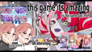 It’s so cute seeing Ollie teaching her mom and dad how to play Holodori and gacha games..