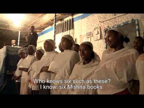 Seder-night at the compound in Gondar, Ethiopia