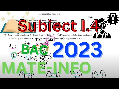 Bacalaureat 2023 Mate -Info Model Soluții Explicate Subiect I.4