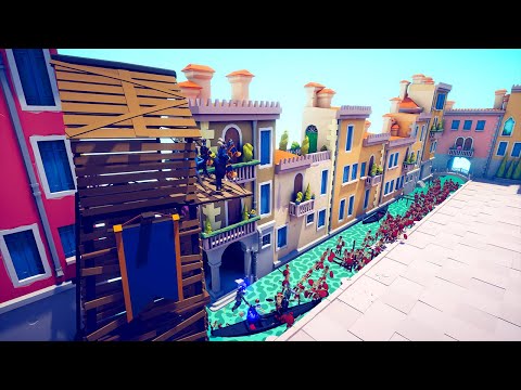 TOWER VS EVERY UNIT FROM THE VENICE CITY 🌊 | Totally Accurate Battle Simulator TABS