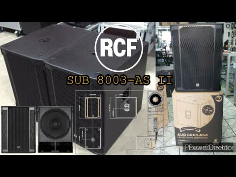 RCF SUB 8003-AS MK3 2200w Peak Active 18" Sub-Woofer image 8