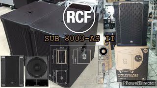 Video thumbnail for RCF SUB 8003-AS II by Rosal Diolola