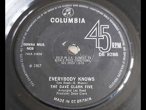 The Dave Clark Five 'Everybody Knows' 1967 45 rpm