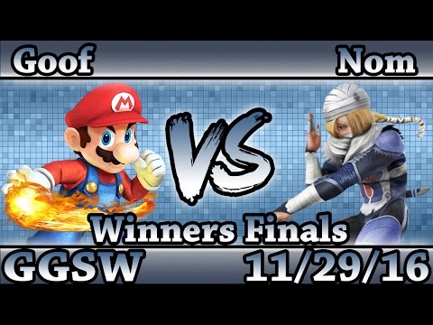 GGSW 9 - Goof (Fox,Sonic,Mario) Vs GG | Nom (Sheik) Smash Wii U Winners Finals - Smash 4