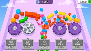 Crush Cubes 3D – Satisfying ASMR Cube Breaker | Saw Merge & Block Smash Gameplay Android iOS