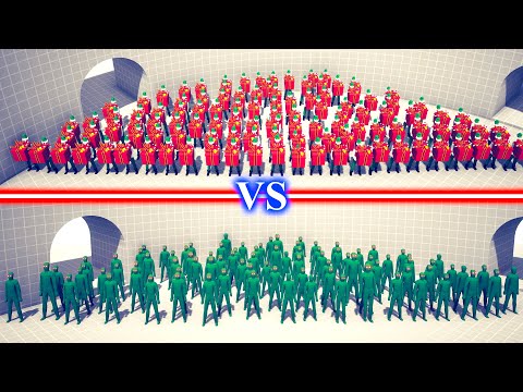 PRESENT ELF TEAM vs ZOMBIE TEAM - Totally Accurate Battle Simulator TABS