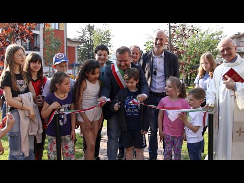 Almè, inaugurato il parco Castelvaglietti