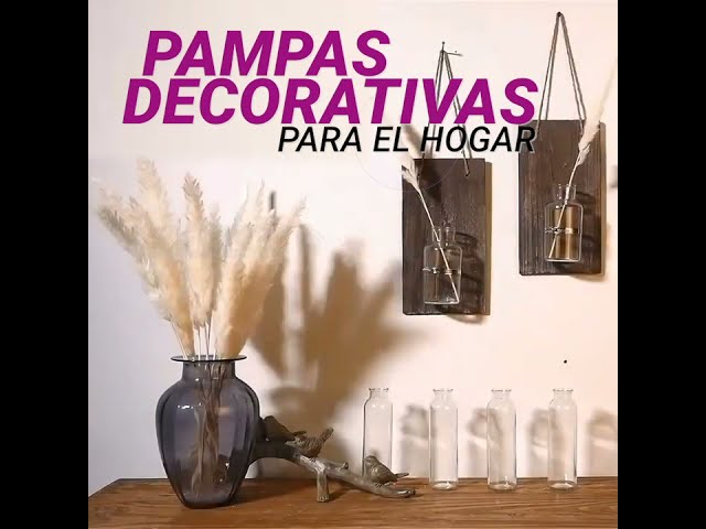 Vídeo relacionado con 6 Pcs Pampas Secas Decoracion Grandes 113 Cm Blanquecino Hierba De Pampa Simulada Hierba Artificial De Pampa para Sala De Estar, Hogar, Piso, Jarrón, Decoración Boho（marrón）