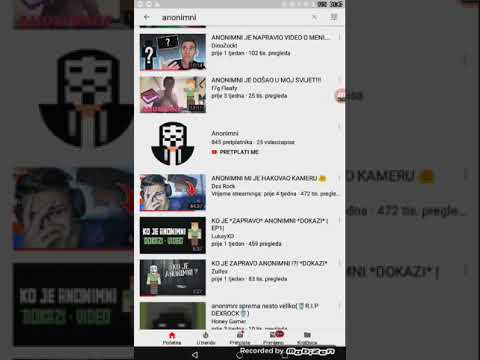 Ko je anonimni ? 🔒