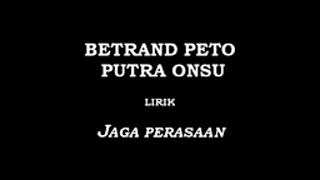 Download lagu Betrand peto putra onsu(Thanos) lirik jaga perasaan mp3