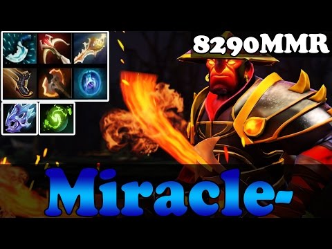 Dota 2 - Miracle- 8290MMR Ember Spirit Comeback with MegaCreeps 8 Slots Items vol 9 - Ranked