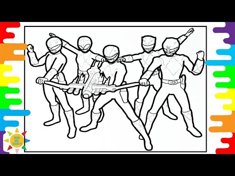 Power Rangers Coloring Page | Power Rangers Ready for Fight | Spektrem - Shine [NCS Release]