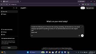 ChatGPT for Translation Tasks | Complete Beginner Tutorial