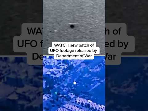 WATCH new batch of UFO footage released by Department of War