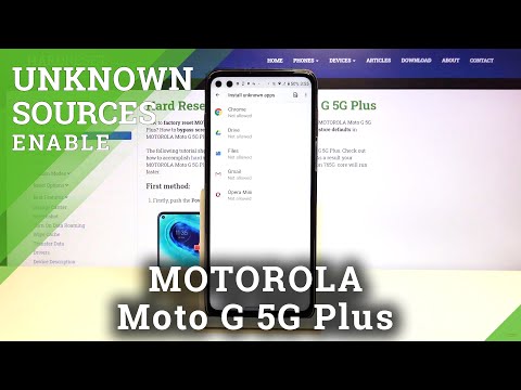 How to Allow Unknown Sources in MOTOROLA Moto G 5G Plus – Enable App Installation