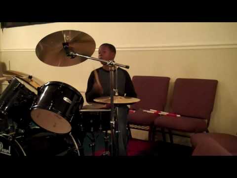 AGAPE BIBLE FELLOWSHIP PRAISE TEAM-MARCUS MOORE ON THE DRUMS
