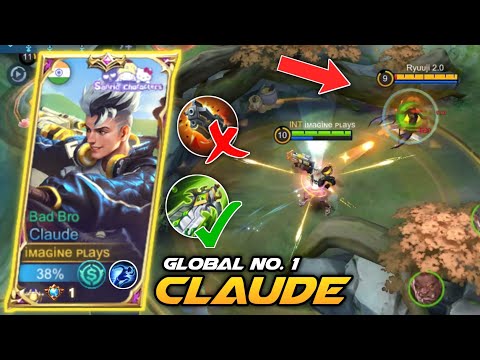 22 KDA! MUST TRY THIS NEW BUILD ON CLAUDE 🔥| TOP GLOBAL CLAUDE GAMEPLAY | EPISODE -1 | MLBB