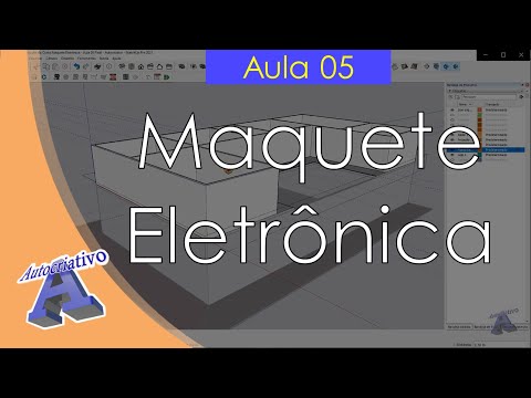 Curso de Maquete Eletrônica com SketchUp - Aula 05/50 Aplicar Paredes - Autocriativo
