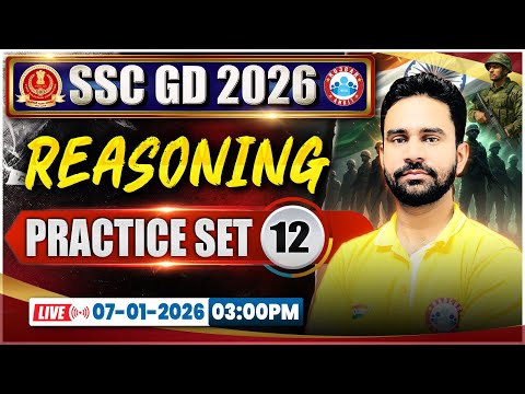 SSC GD Reasoning Classes 2026 | SSC GD Reasoning Practice Set 12 | SSC GD Reasoning By Rahul Sir
