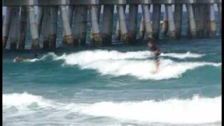 Surfing Florida Lake Worth Pier  Music From Live Smash Mouth.mpg